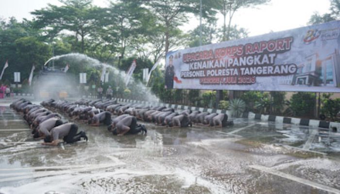 105 Personel Polresta Tangerang Naik Pangkat