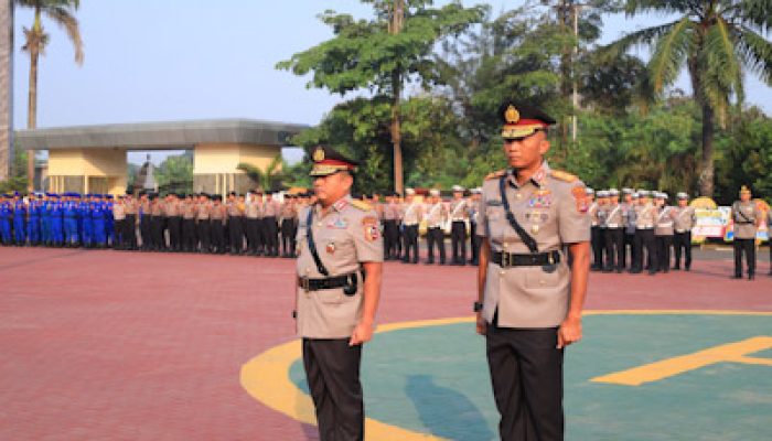 Jabatan Wakapolda Banten, PJU, serta Kapolres Cilegon dan Lebak Diserahterimakan