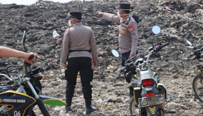 Antisipasi Kebakaran, Personel Polresta Tangerang, TNI, Damkar Patroli di TPA Jatiwaringin