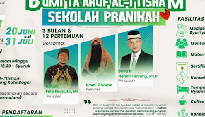 Luncurkan Bumi Ta’aruf, Yayasan Al I’tisham Siapkan Generasi Muda Menuju Pernikahan Sakinah
