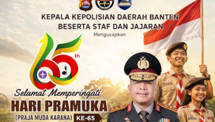 Hari Pramuka ke-65, Kapolda Banten Tekankan Pentingnya Karakter dan Kemandirian Generasi Muda