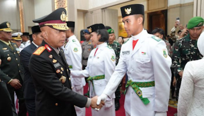 Kapolda Hadiri Pengukuhan Paskibraka dan Pasukan 45 Provinsi Banten 2026