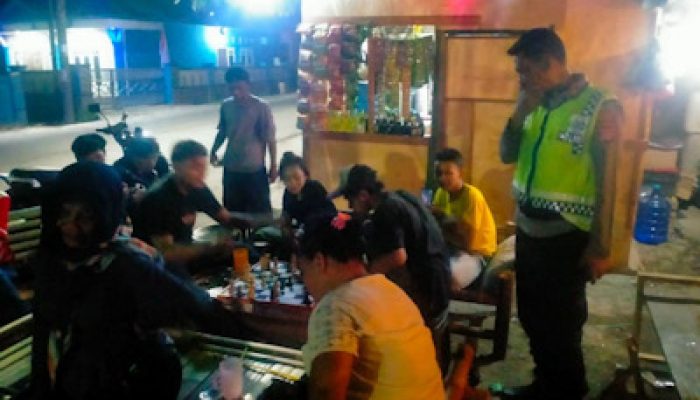 Cegah Aksi Gangster dan Tawuran, Kapolsek Mauk Pimpin Patroli Malam