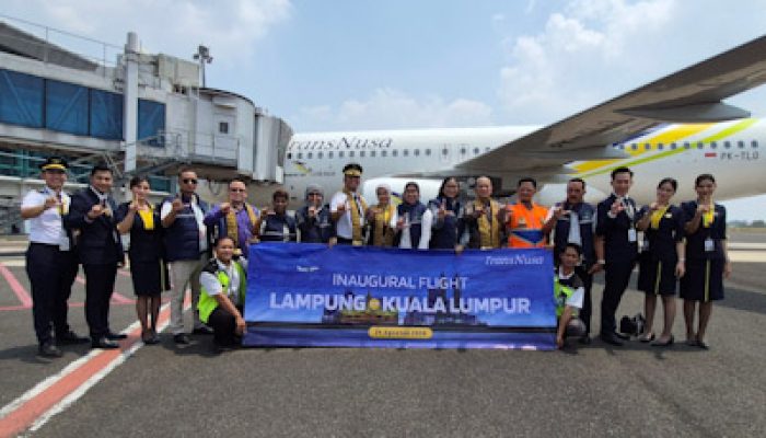 Transnusa Resmikan Penerbangan Perdana Jakarta-Lampung dan Lampung-Kuala Lumpur