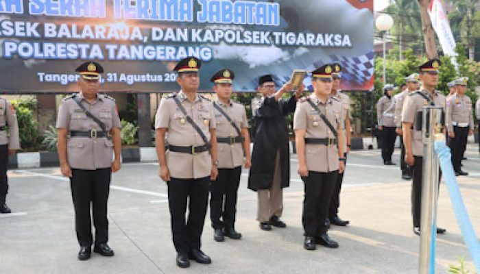 Kapolresta Tangerang Sertijab Kabag SDM hingga Kapolsek Balaraja-Tigaraksa