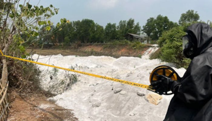 Brimob Polda Banten Cek Dugaan Limbah B3 di Cikande
