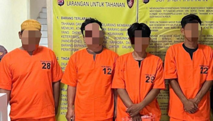 Curi Rokok dan Tabung LPG, Empat Pelaku Diringkus Ditreskrimum Polda Banten
