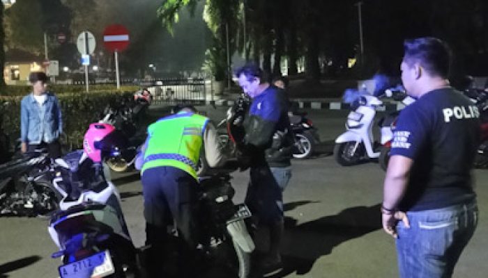 Cegah Balap Liar di Kawasan Pusmpemkab, Satlantas Polresta Tangerang Amankan Empat Motor