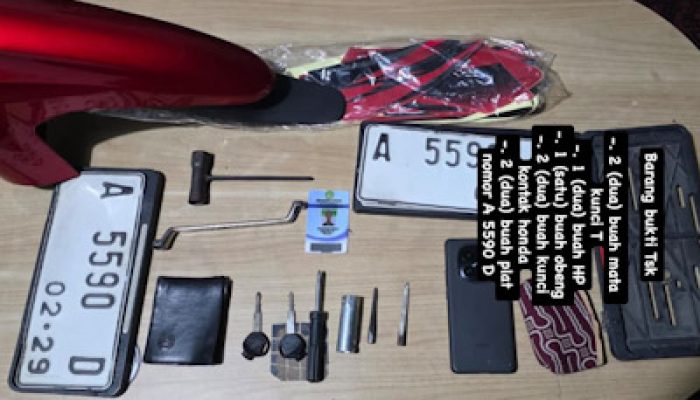 Ungkap Curanmor 30 TKP, Jatanras Tangerang Tangkap Satu Pelaku