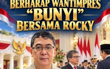 Berharap Wantimpres “Bunyi” Bersama Rocky