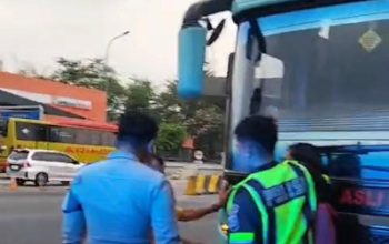 PJR Polda Banten Ringkus Dua Terduga Penusukan Calon Penumpang Bus