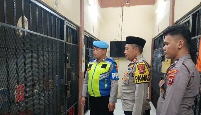 Sipropam Polresta Tangerang Cek Tahanan dan Ruang Rutan
