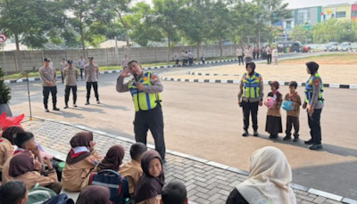 Cegah Perundungan, Polres Metro Tangerang Kota Terima Kunjungan Siswa SDN Sukasari
