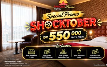 Sambut Oktober dengan Promo Menarik, Pakons Prime Hotel Tangerang Hadirkan Shocktober x CGV dan Halloween Room Package