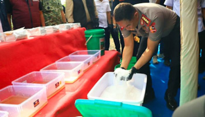 Tim Gabungan Sita 1,2 Ton Sabu dari Laboratorium Gelap di Aceh